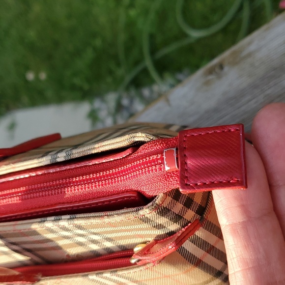 Burberry Haymarket Check Canvas/Leather handbag - Picture 16 of 17